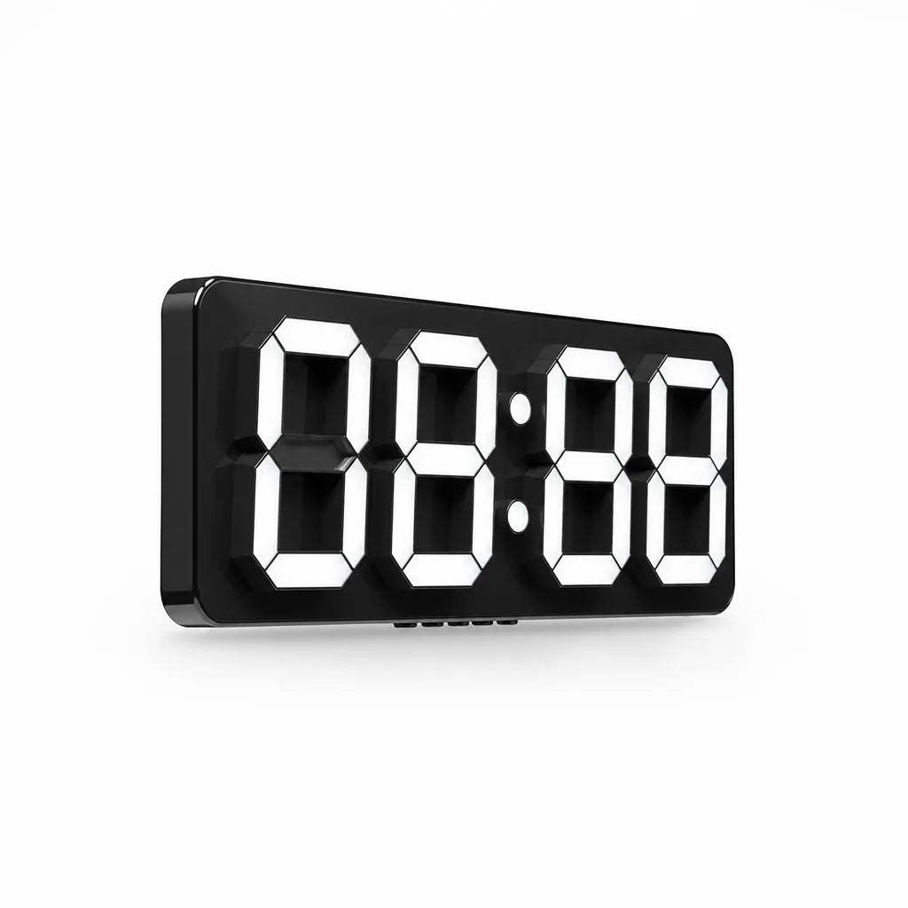 Single-Sided Acrylic 3D LED Display Wall Clock (Home & Office)