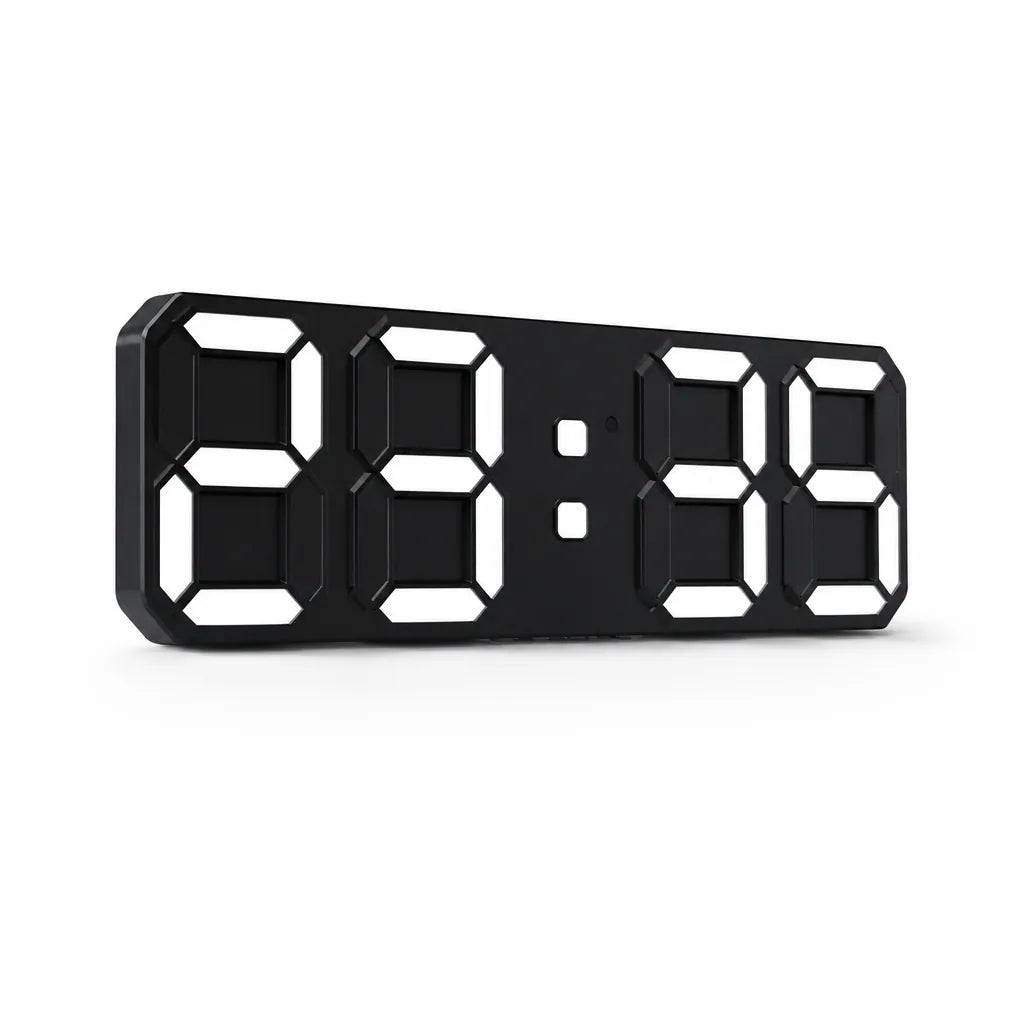 Single-Sided Acrylic 3D LED Display Wall Clock (Home & Office)