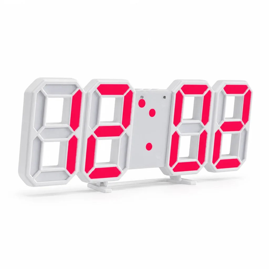 Single-Sided Acrylic 3D LED Display Wall Clock (Home & Office)