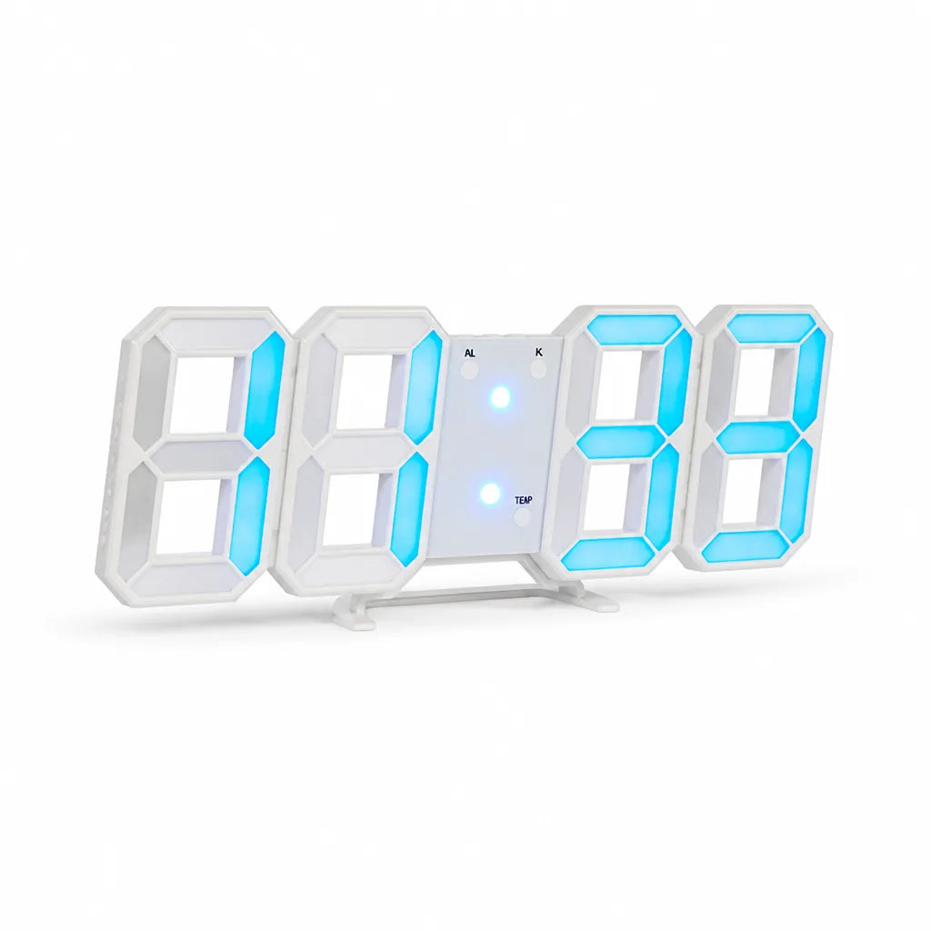 Single-Sided Acrylic 3D LED Display Wall Clock (Home & Office)