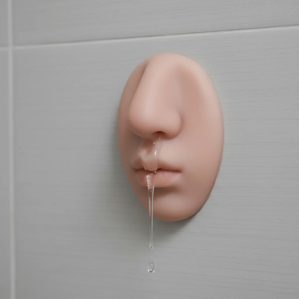 Soap Dispenser Lifelike Nose Soft Silicone & Adhesive Mount