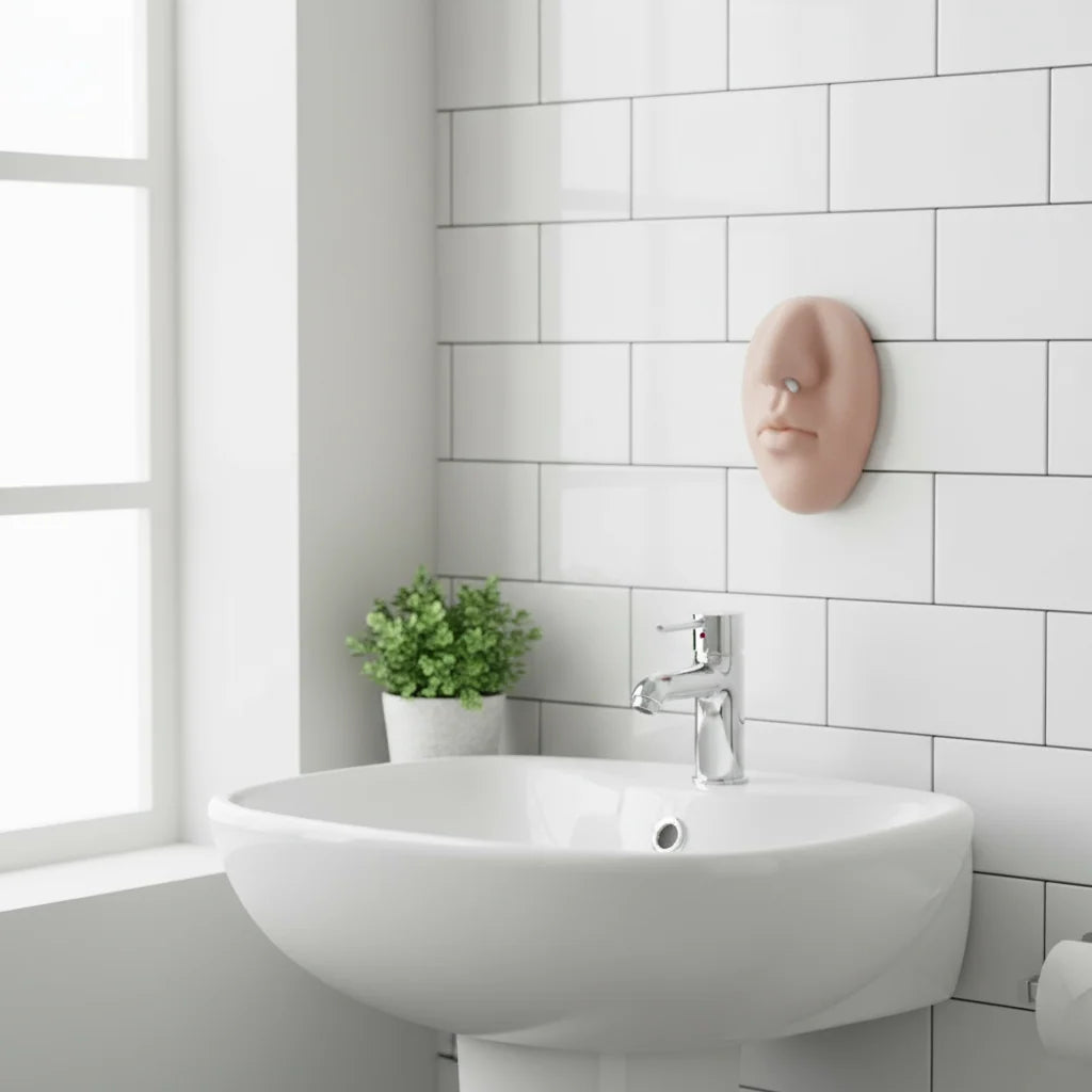 Soap Dispenser Lifelike Nose Soft Silicone & Adhesive Mount