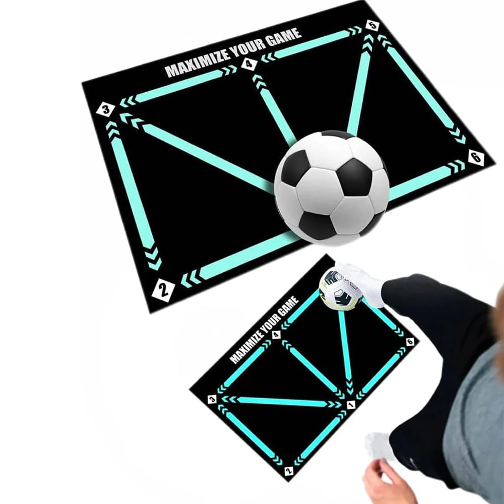 Soccer Training Mat Numbered Step Grid 18-Inch Elastic Cord