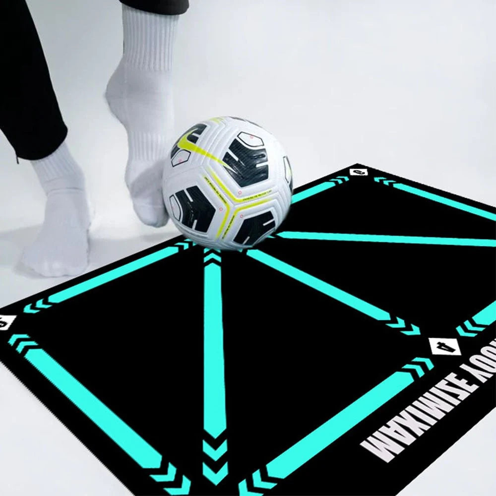 Soccer Training Mat Numbered Step Grid 18-Inch Elastic Cord