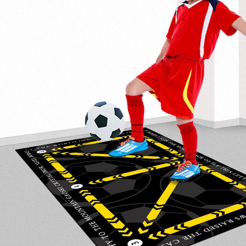 Soccer Training Mat Numbered Step Grid 18-Inch Elastic Cord