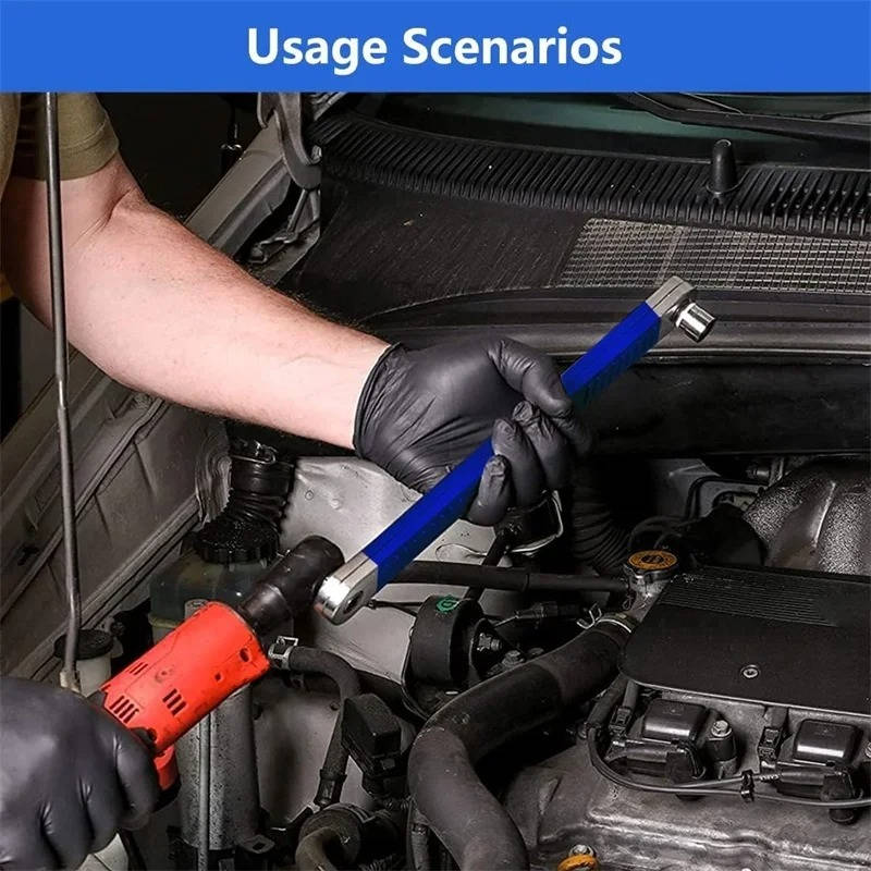 Socket Extension Wrench 15.4 Inch Reach Chain-Driven Torque