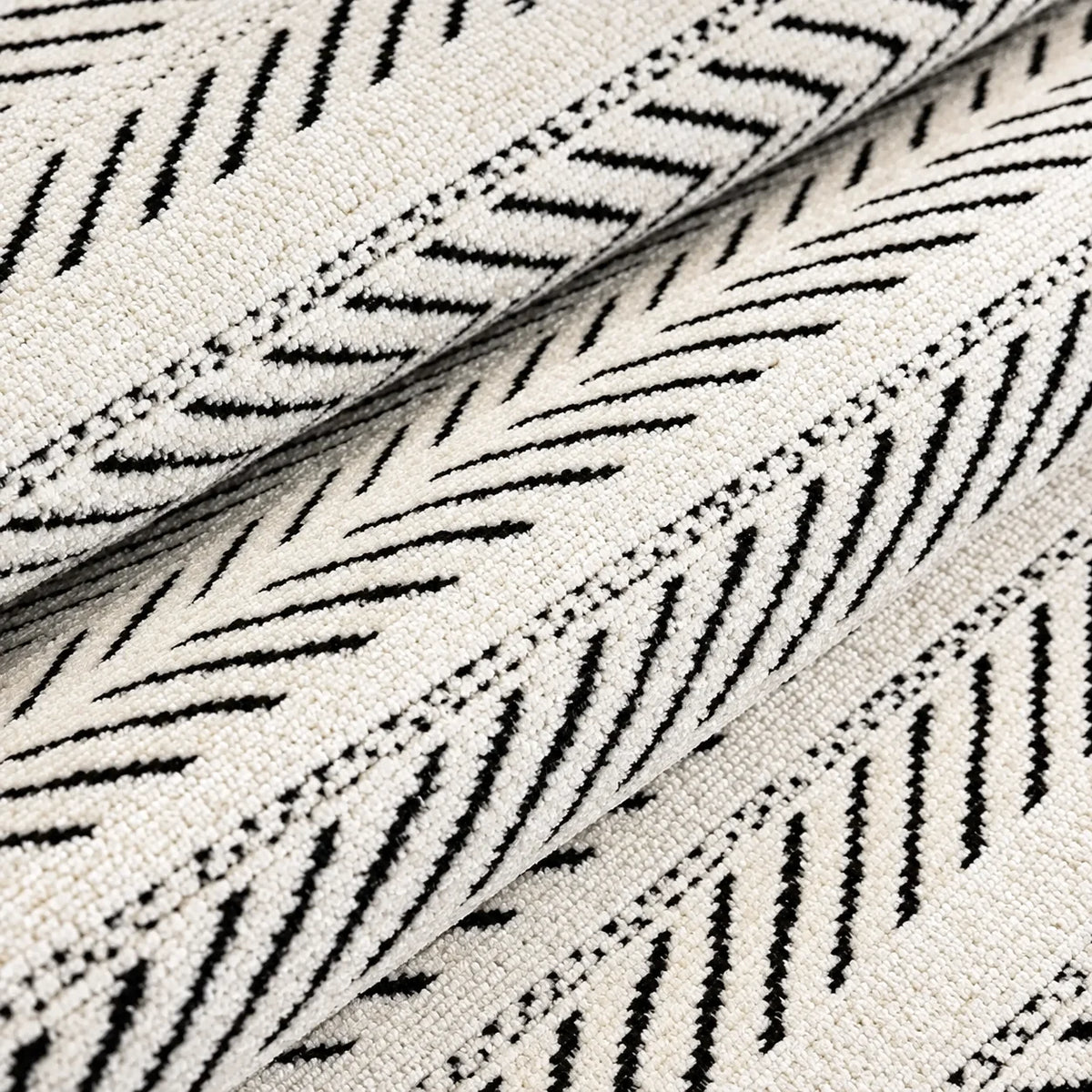 Sofa Cover Microfiber Blend Herringbone Scalloped Edge