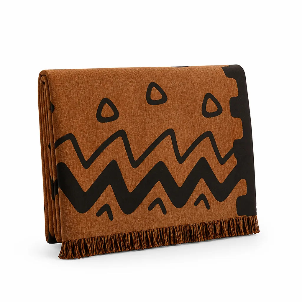 Sofa Cover Tribal Chenille Microfiber Machine Washable