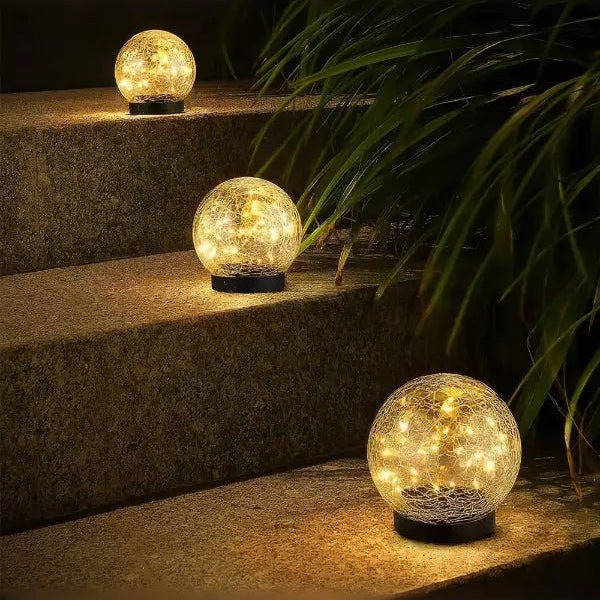Solar Garden Lights Dusk-to-Dawn Weatherproof & Long Runtime