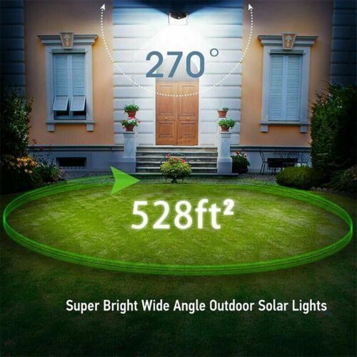 Solar Motion Sensor Light Motion-Activated Three Lighting Modes Weather-Resistant