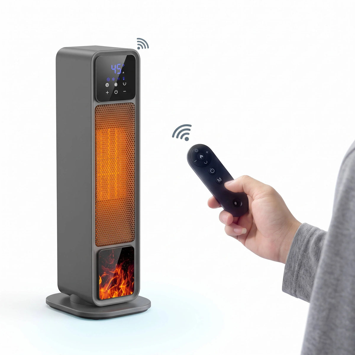 Space Heater Oscillating Ceramic Remote & Touch Controls