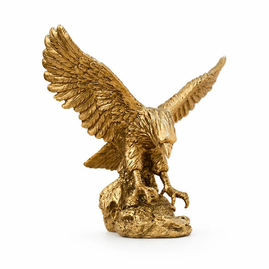 Spread-Wing Resin Eagle Figurine