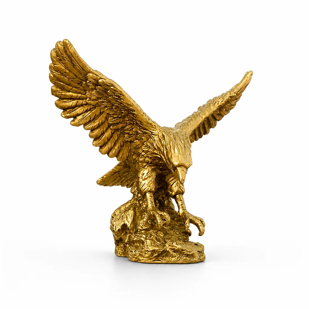 Spread-Wing Resin Eagle Figurine
