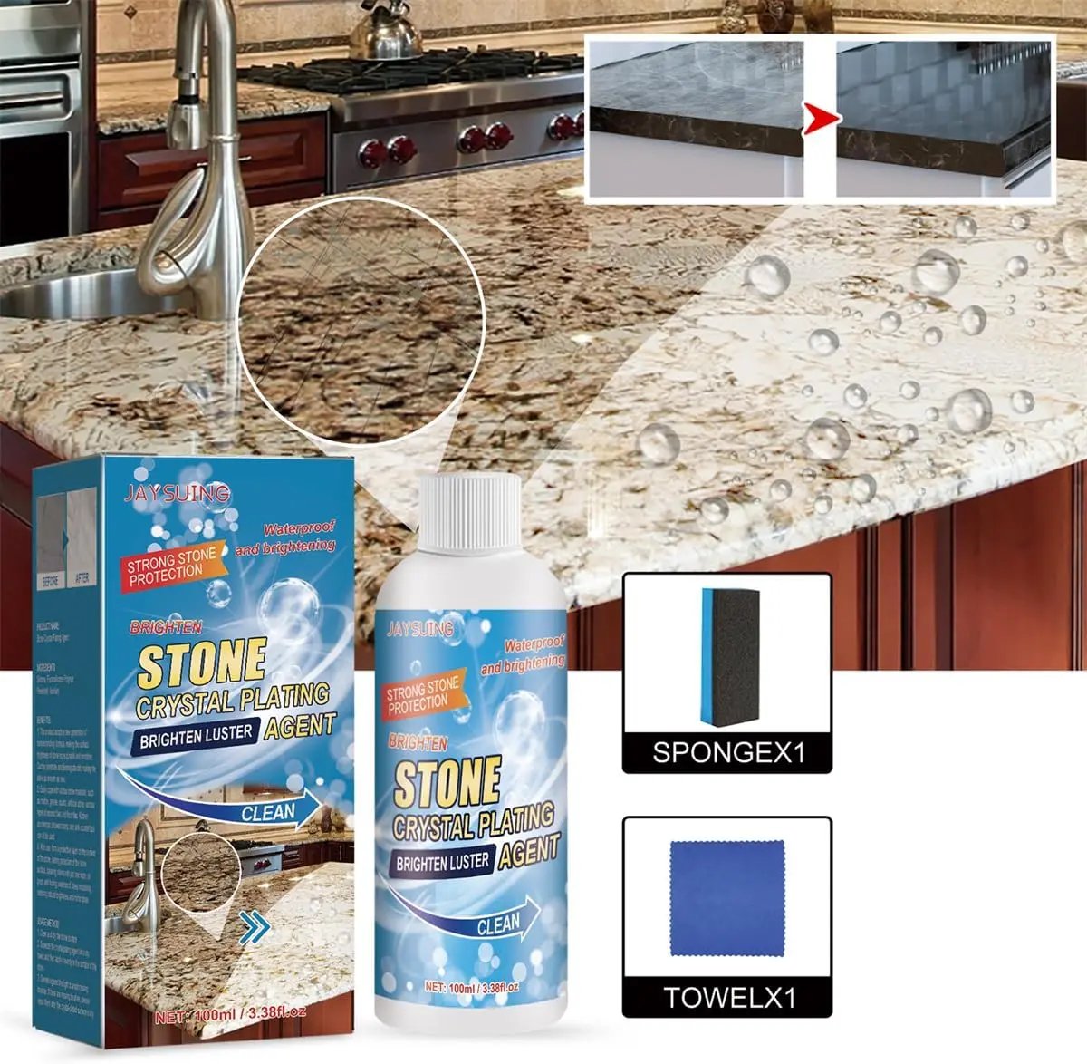 Stone Cleaner Natural Biodegradable Non-Toxic 100ml