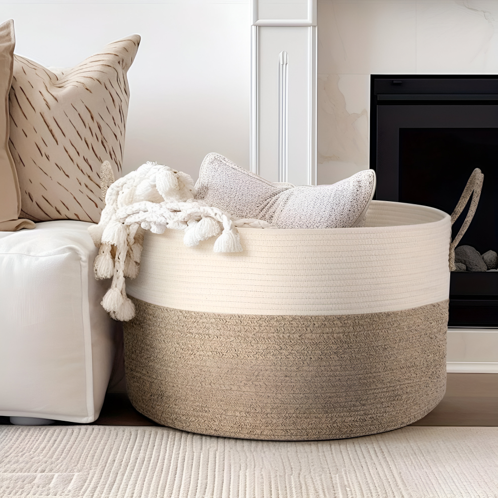 Storage Basket Woven 50L Recycled Polyester