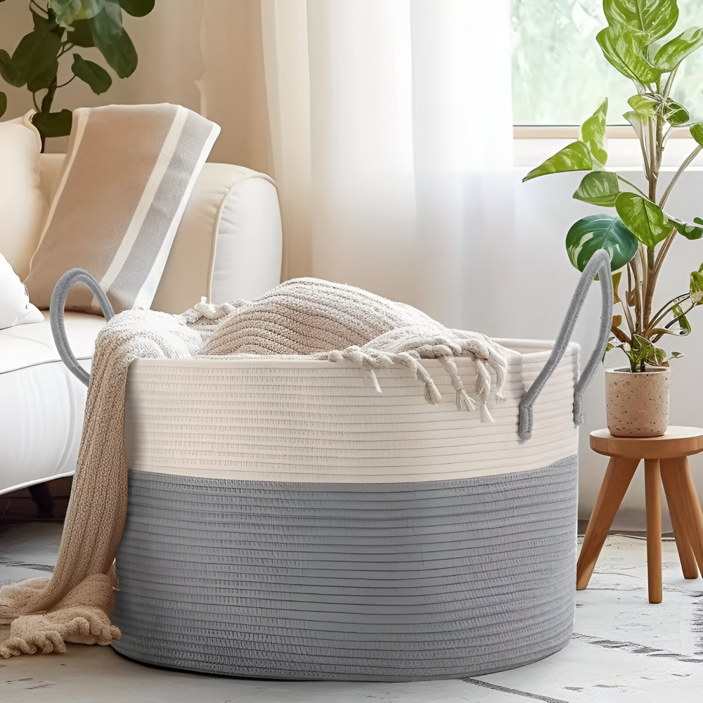 Storage Basket Woven 50L Recycled Polyester