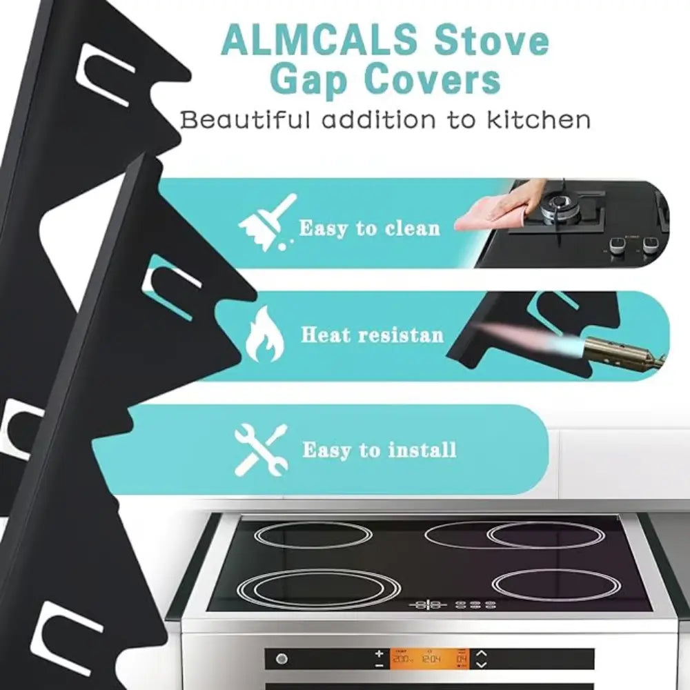 Stove Gap Cover Telescopic Heat-Resistant Stainless Steel