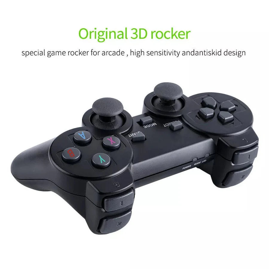 TV Game Stick Console Preloaded 20,000 Games Wireless Controllers