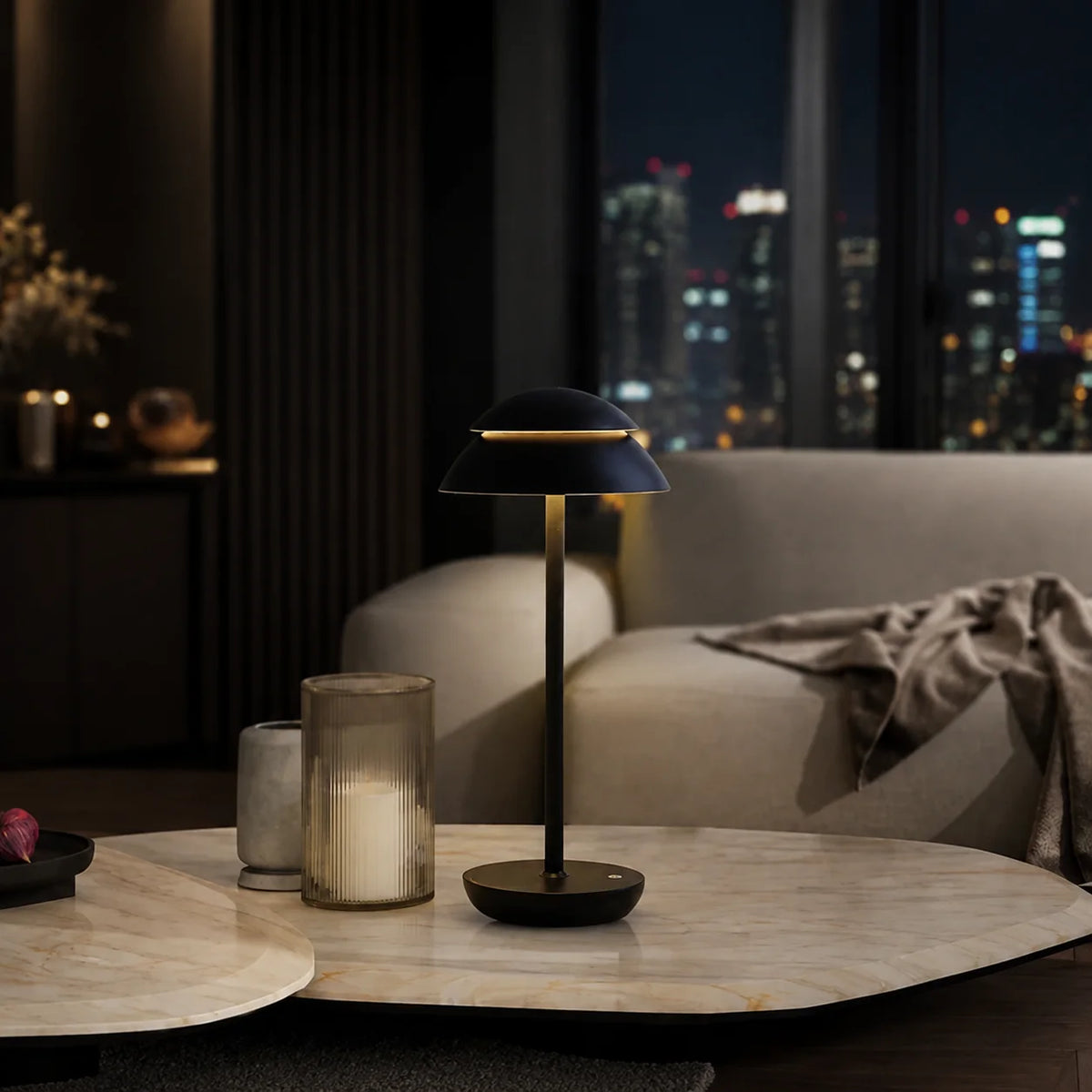 Table Lamp Cordless Rechargeable 16-Hour Touch Dimmer