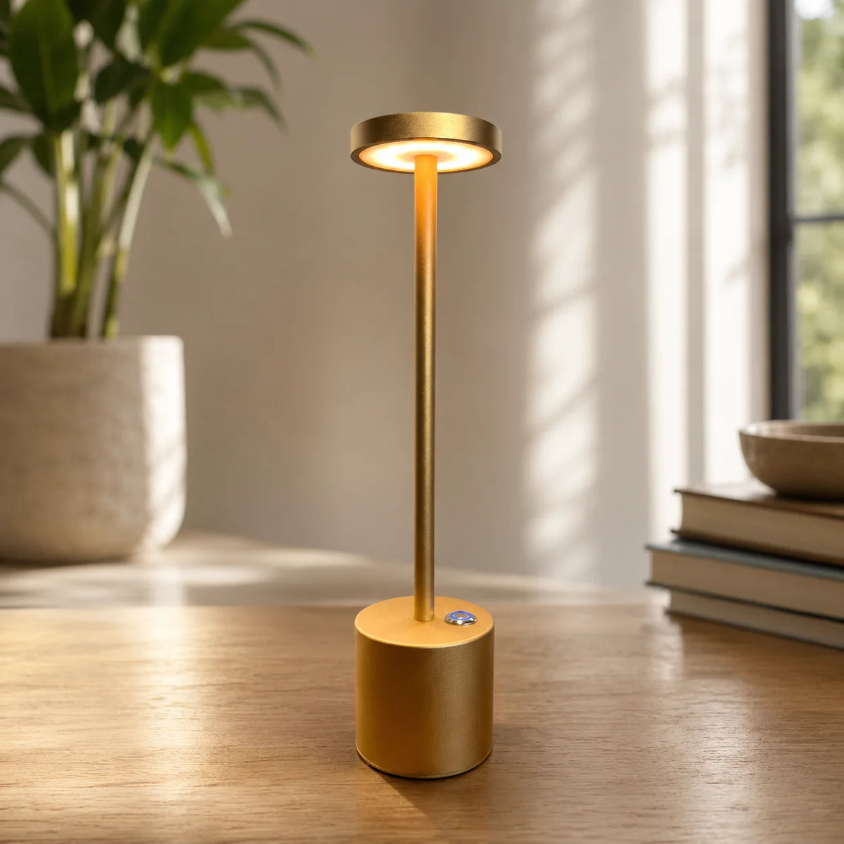Table Lamp Cordless Rechargeable Three Dimming Levels