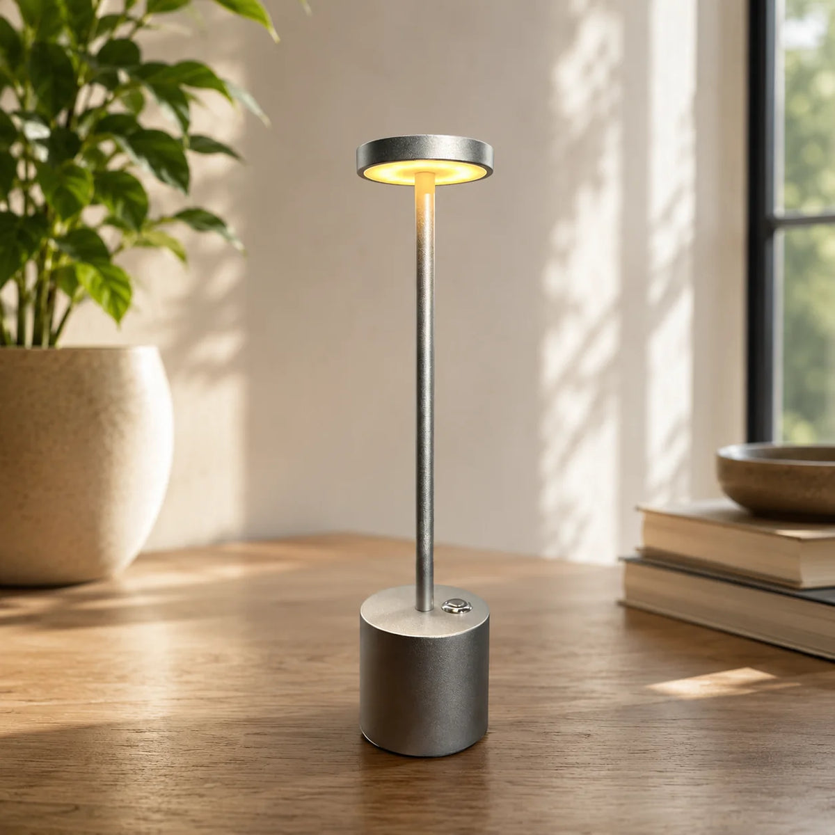 Table Lamp Cordless Rechargeable Three Dimming Levels