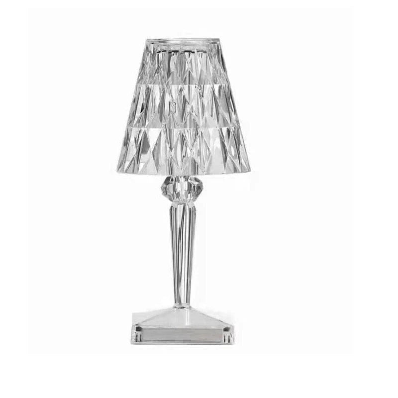 Table Lamp Diamond-Pattern Acrylic LED Touch & USB