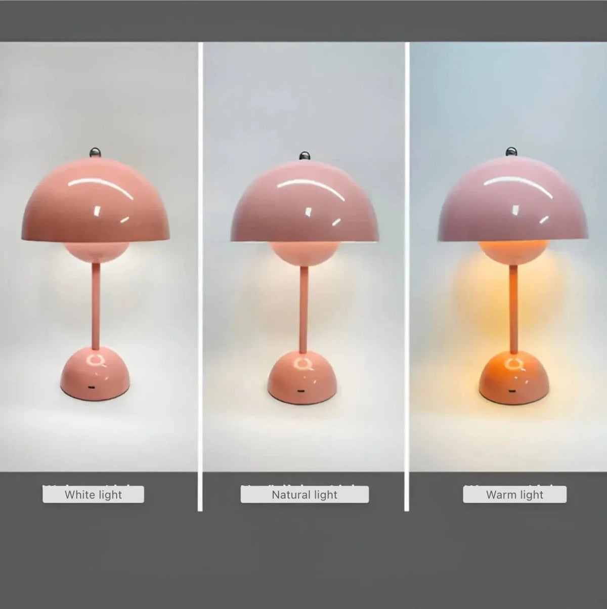 Table Lamp Dimmable Cordless LED Gold-Plated Base
