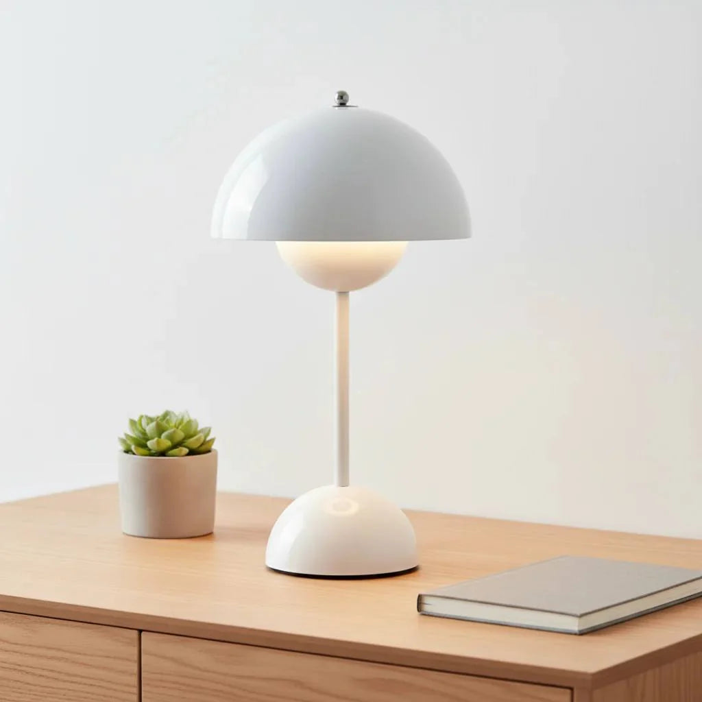 Table Lamp Dimmable Cordless LED Gold-Plated Base