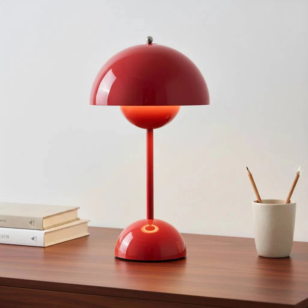Table Lamp Dimmable Cordless LED Gold-Plated Base