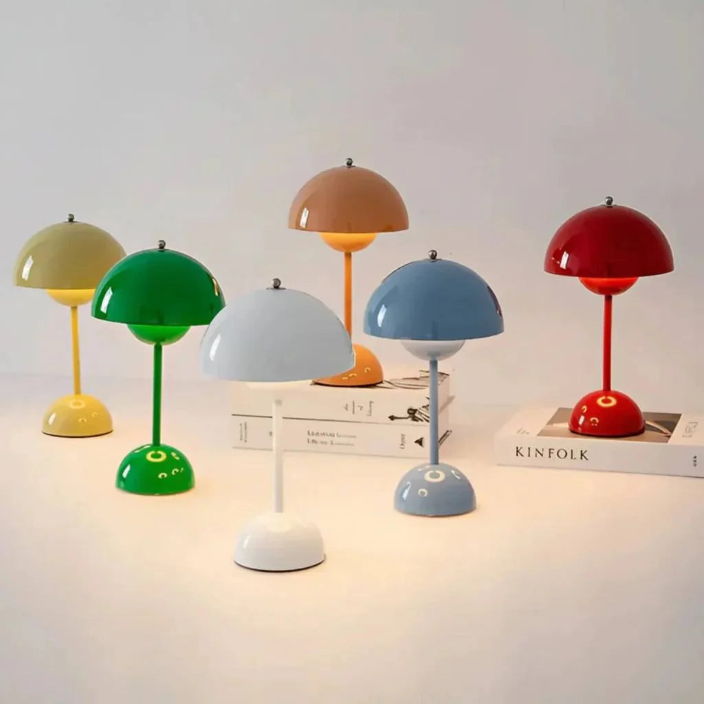 Table Lamp Dimmable Cordless LED Gold-Plated Base