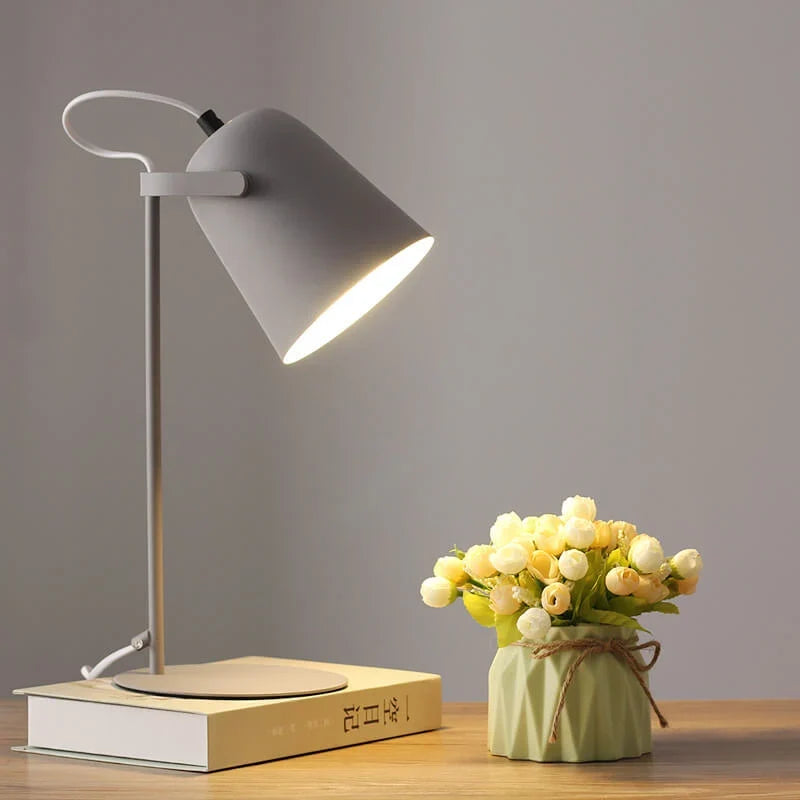 Table Lamp Plug-In Painted Iron Directional Light