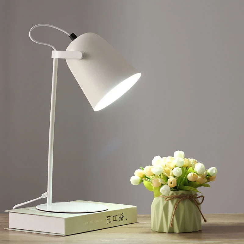 Table Lamp Plug-In Painted Iron Directional Light