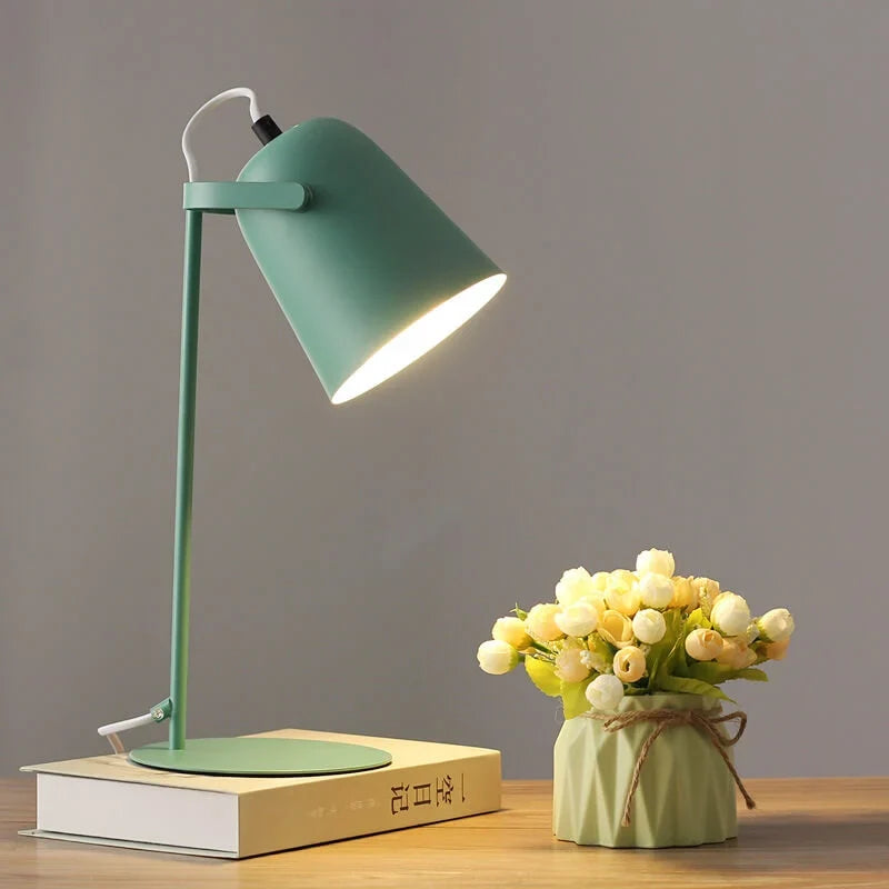 Table Lamp Plug-In Painted Iron Directional Light