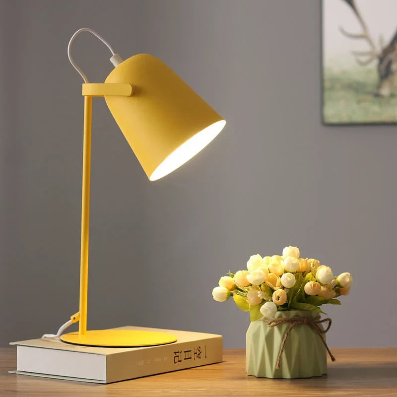 Table Lamp Plug-In Painted Iron Directional Light
