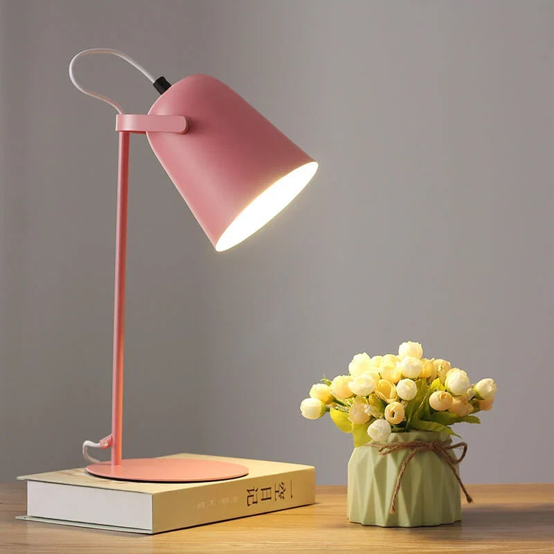 Table Lamp Plug-In Painted Iron Directional Light