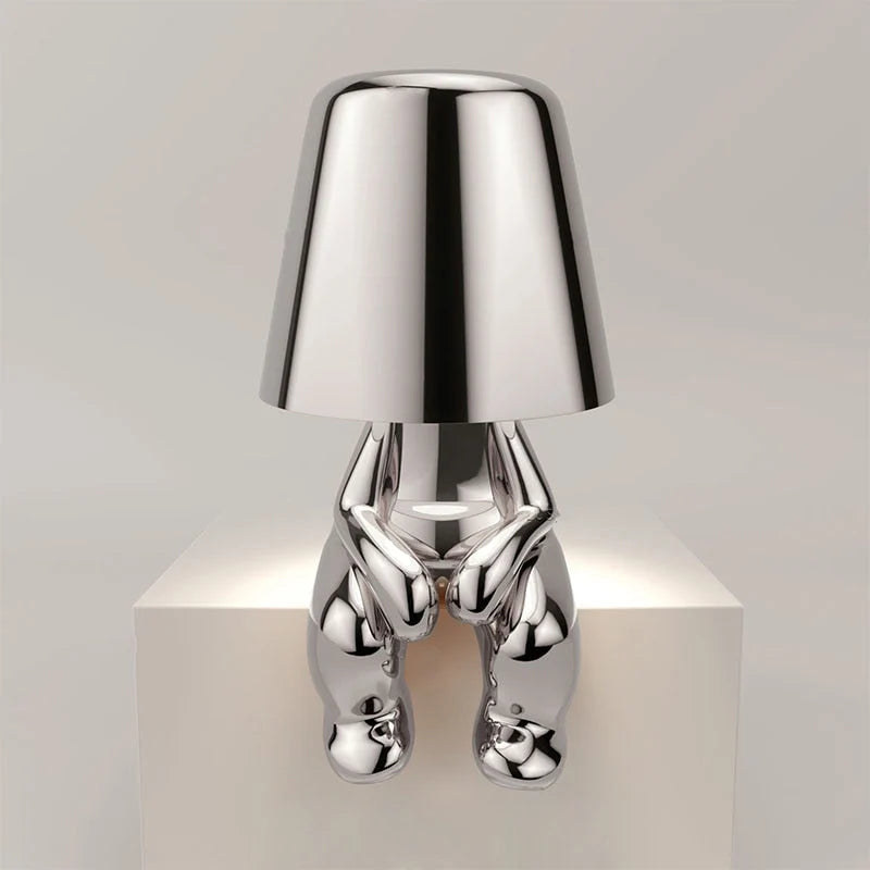 Table Lamp Sculptural Touch-Dimmable USB Rechargeable