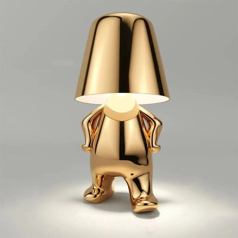Table Lamp Sculptural Touch-Dimmable USB Rechargeable