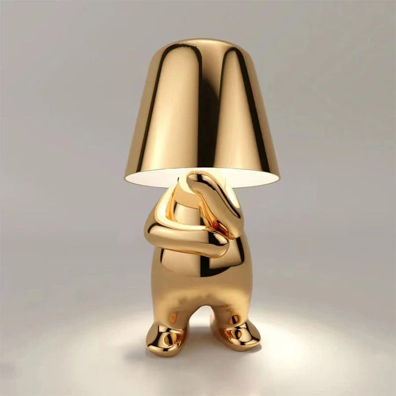 Table Lamp Sculptural Touch-Dimmable USB Rechargeable