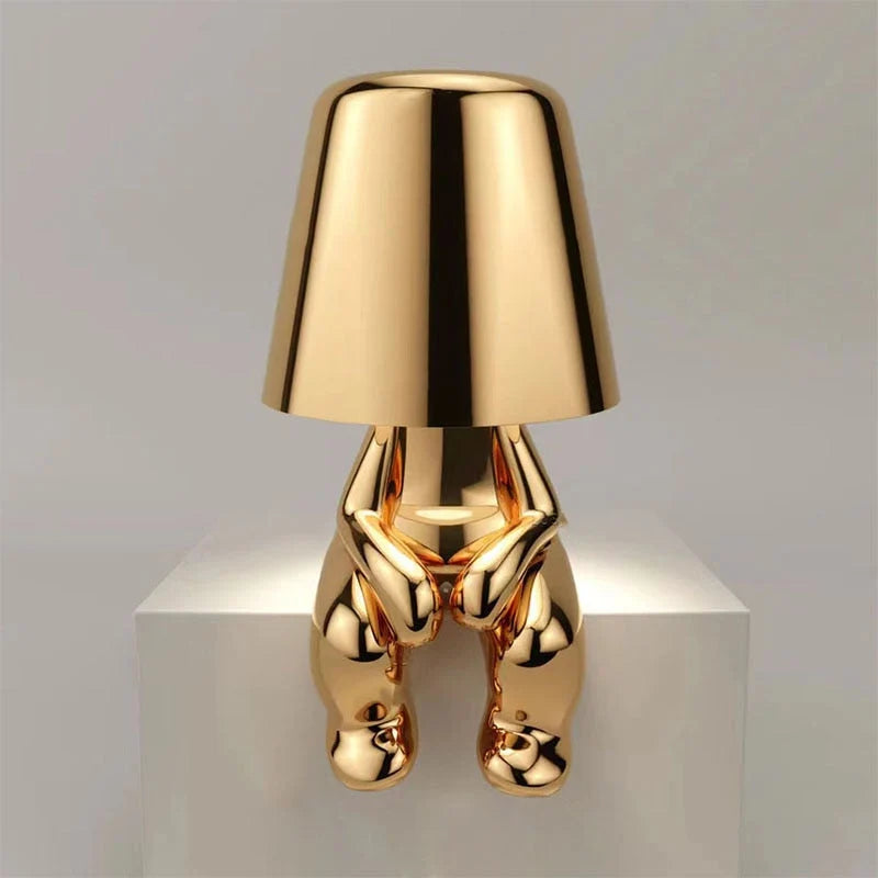 Table Lamp Sculptural Touch-Dimmable USB Rechargeable
