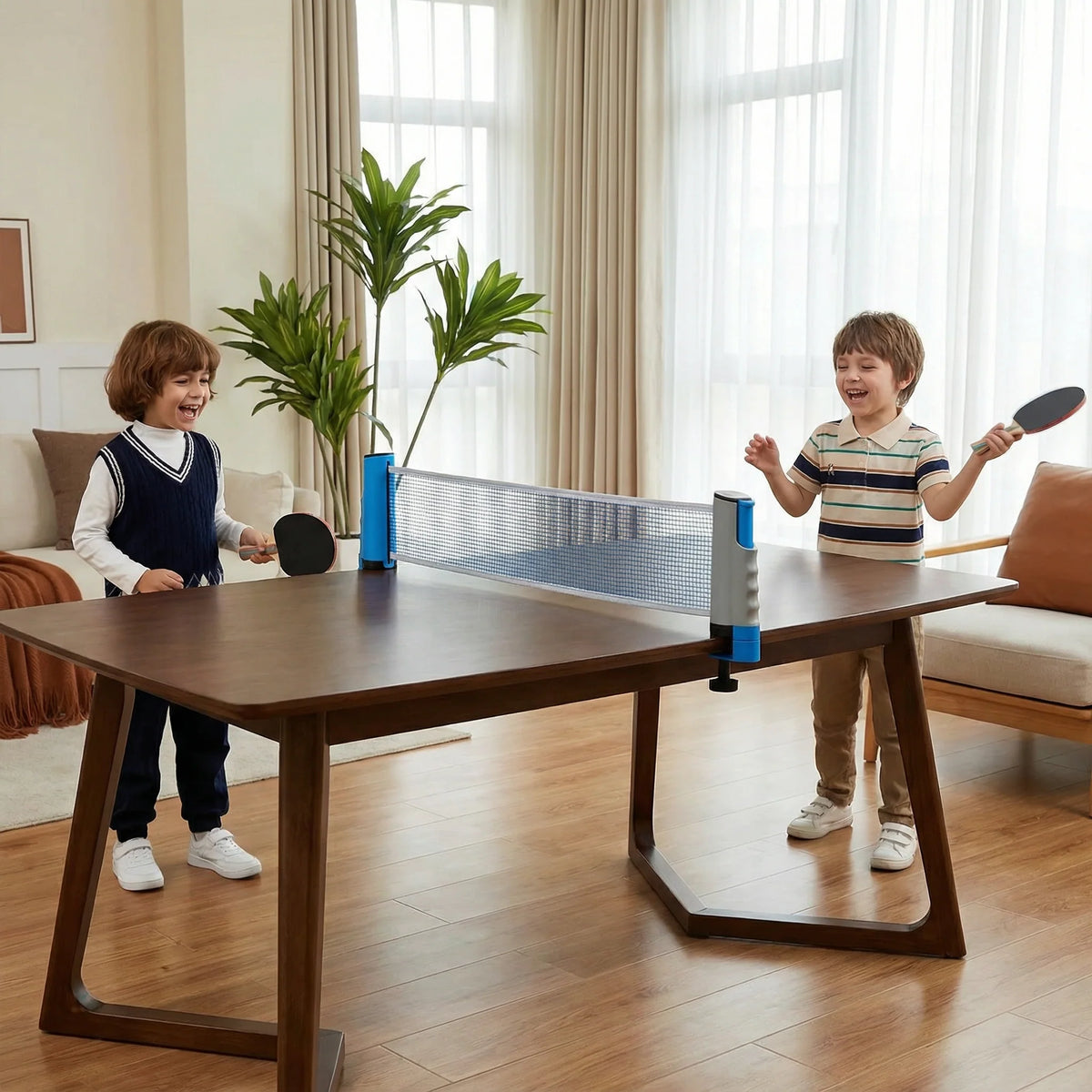 Table Tennis Net Retractable Adjustable Non-Marking Clamps