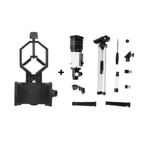 Telescope 150x Magnification Aluminum Tripod & Phone Mount