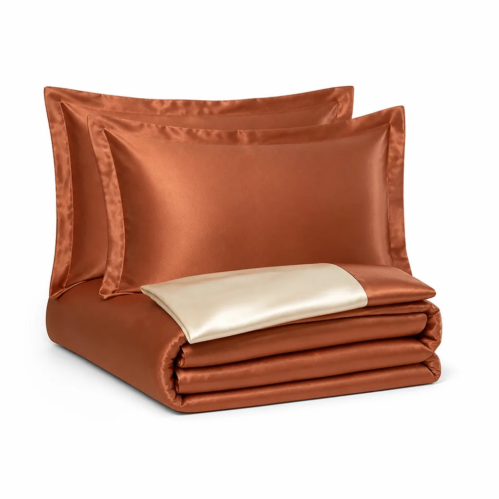 Temperature-Regulating Silk Bedding Set for Sensitive Skin