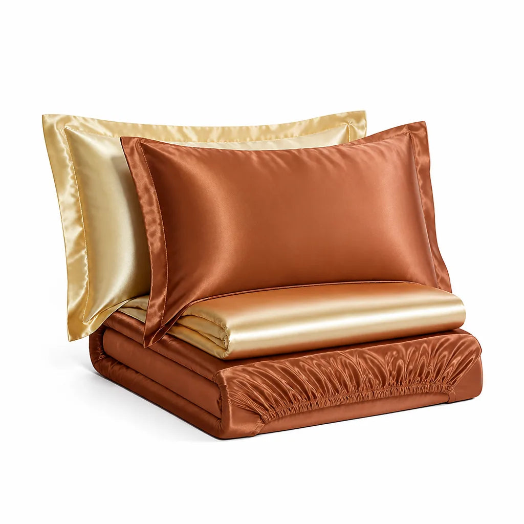 Temperature-Regulating Silk Bedding Set for Sensitive Skin