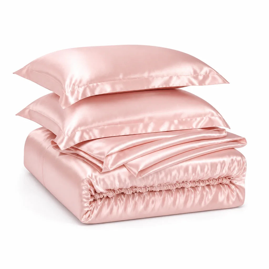 Temperature-Regulating Silk Bedding Set for Sensitive Skin