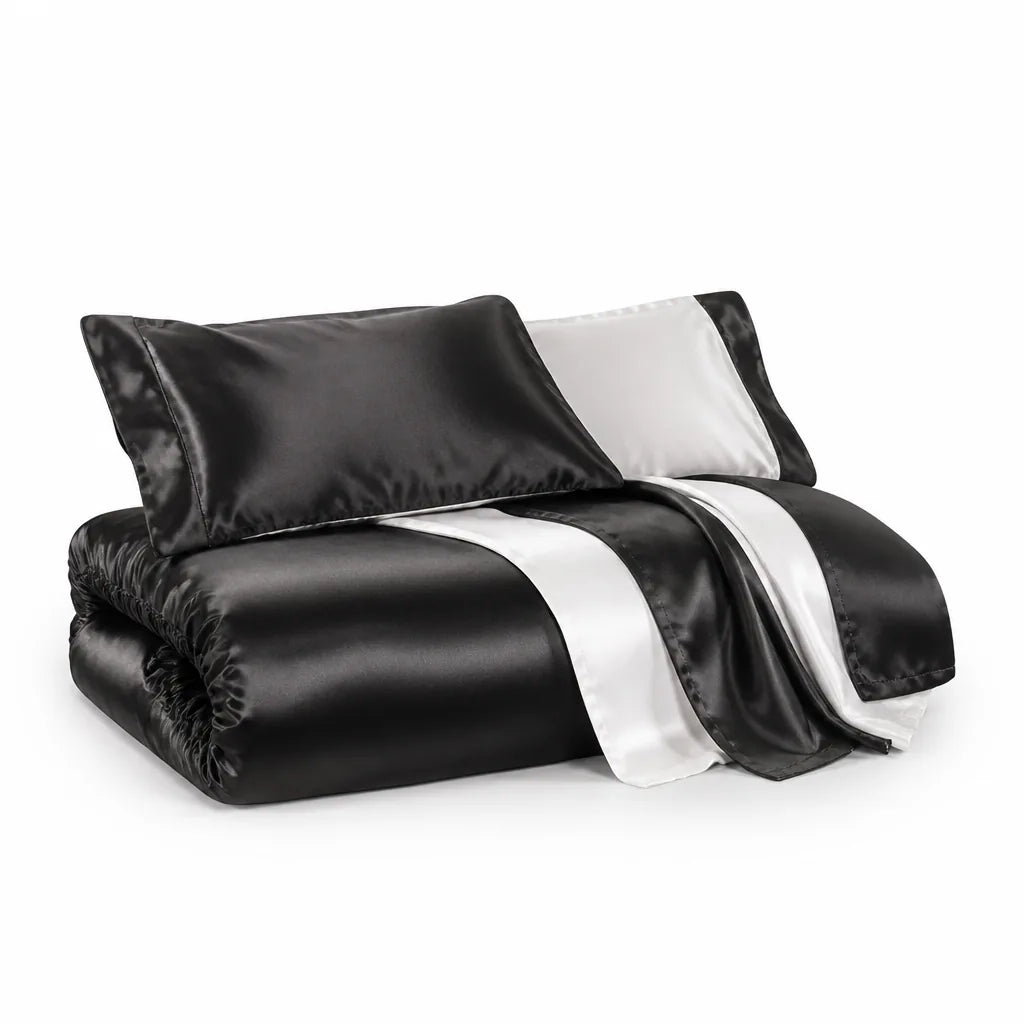 Temperature-Regulating Silk Bedding Set for Sensitive Skin