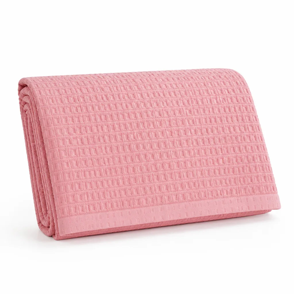 Throw Blanket 100% Cotton Waffle Weave Lightweight Breathable