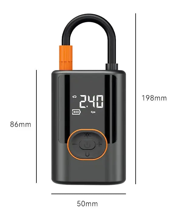 Tire Inflator Cordless Rechargeable Digital Auto-Stop 150 PSI