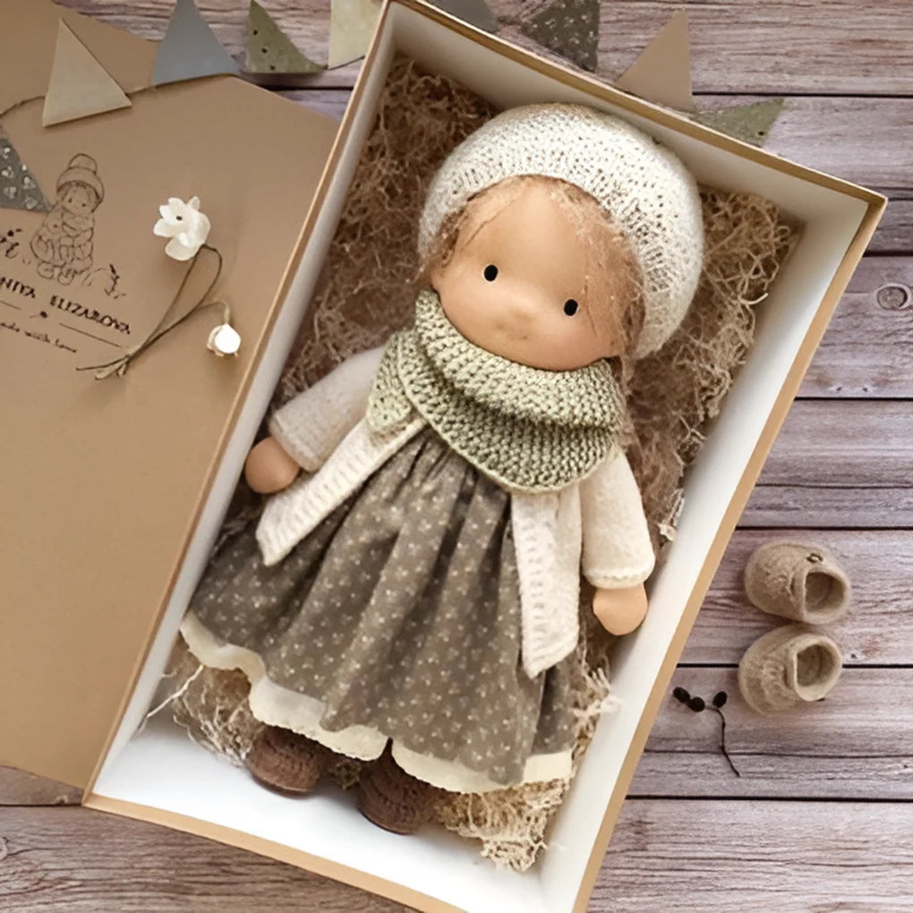 Toddler Doll Hypoallergenic Cotton & Wool Neutral Face