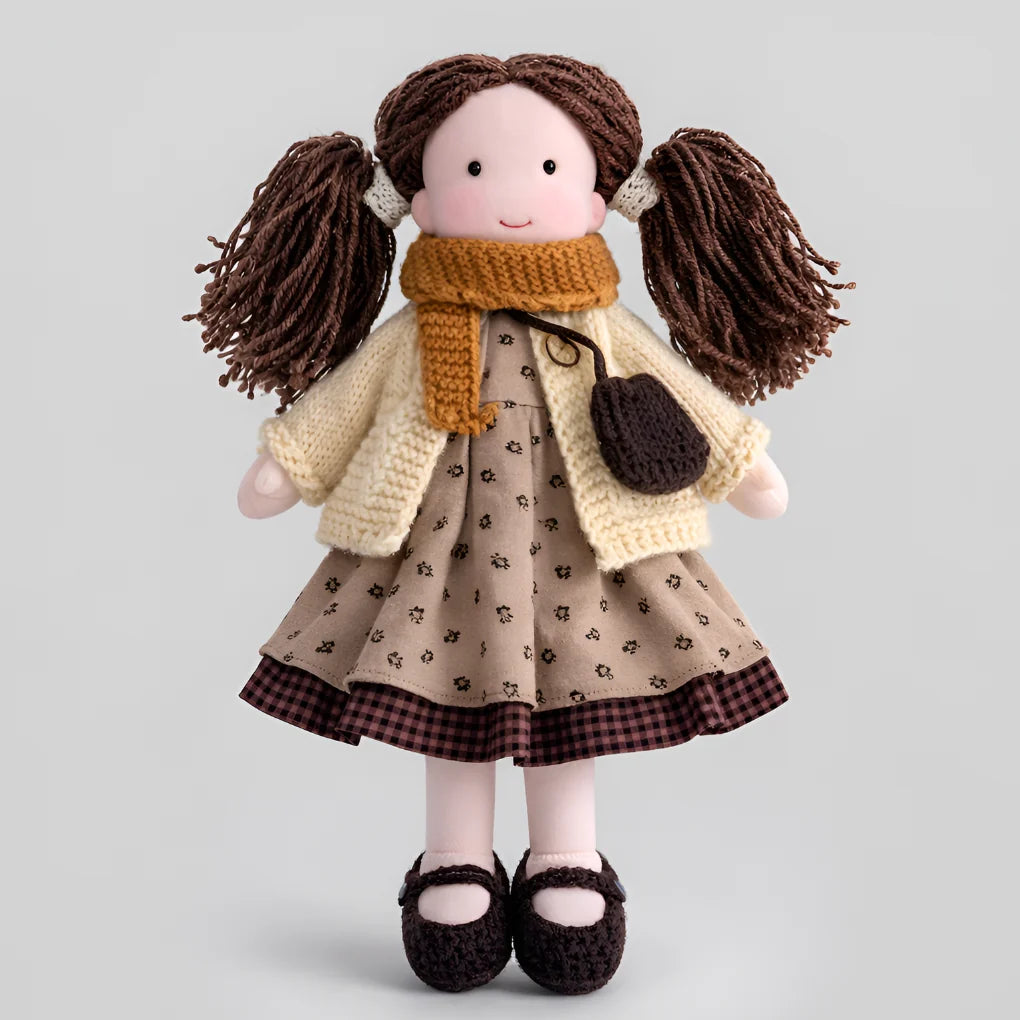 Toddler Doll Hypoallergenic Cotton & Wool Neutral Face