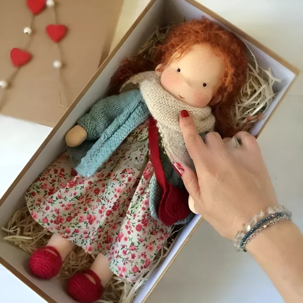 Toddler Doll Hypoallergenic Cotton & Wool Neutral Face